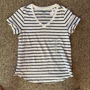 💚Black and white striped teeshirt